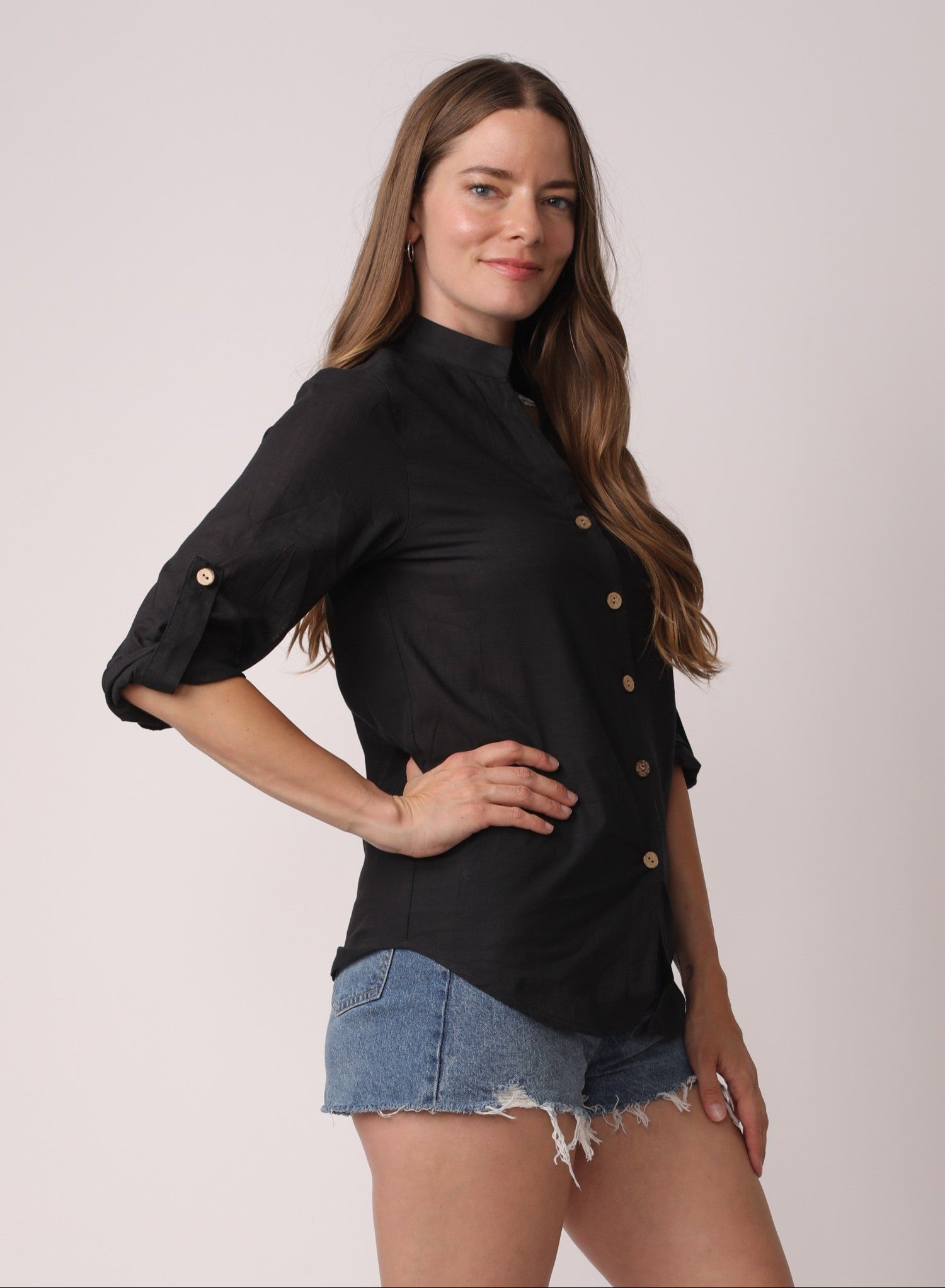 Boheme Button Up Cotton Linen Shirt
