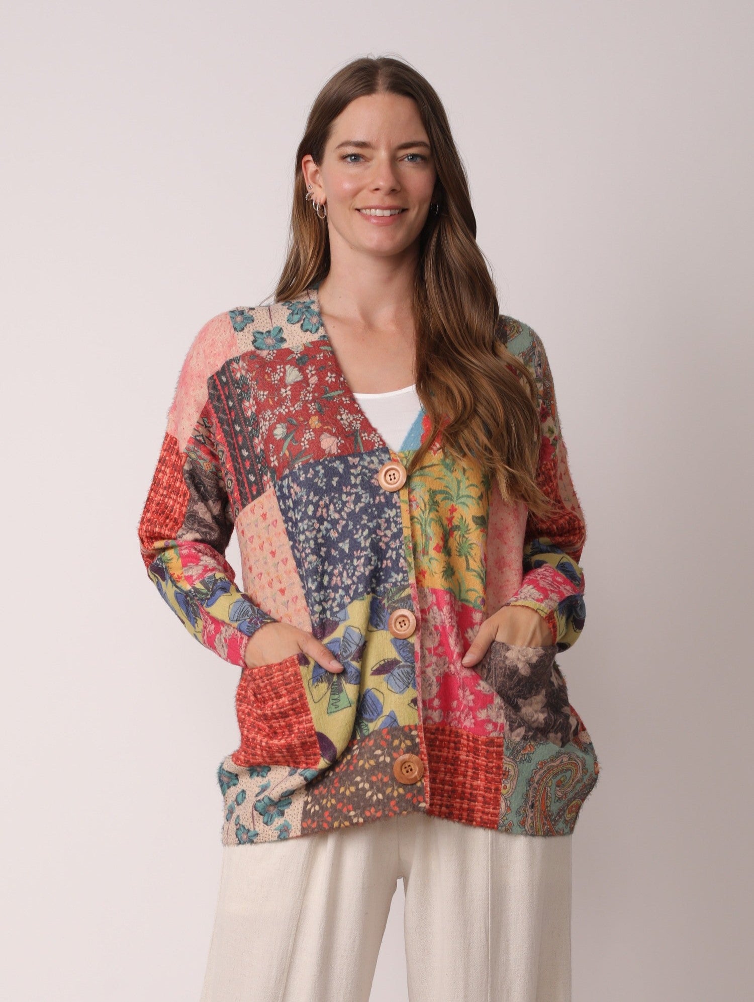 Hippie Dippie Patchwork Cardigan Sweater