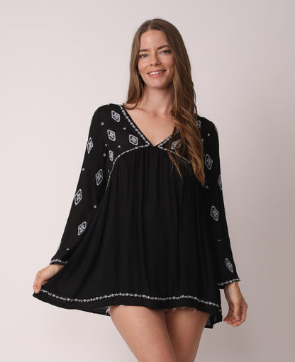 Elegant Diamond Print Blouse for Women