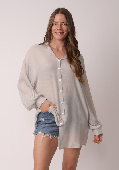 Peace Plus Size Oversized Shirt