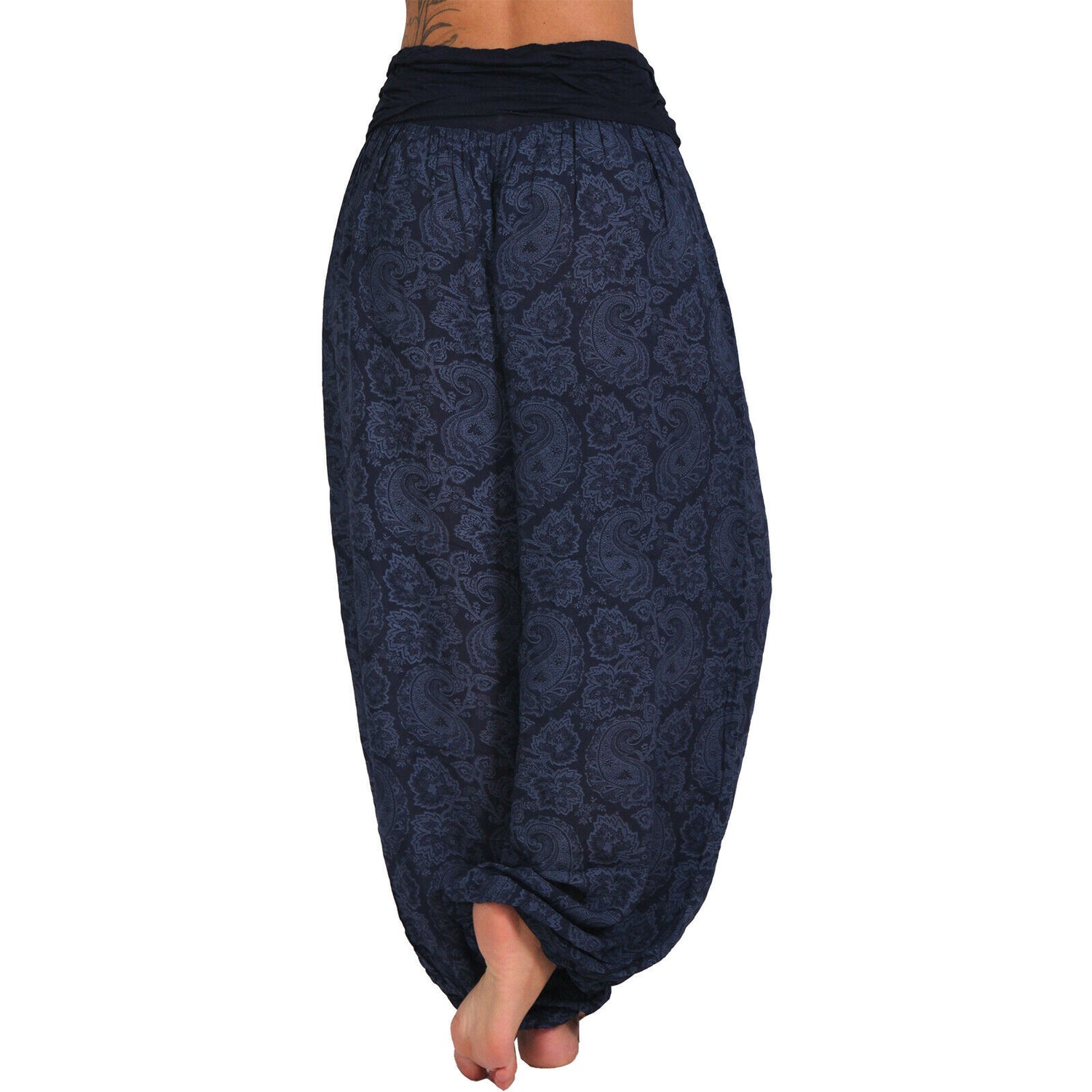 Silent Echoes Harem Wide-Leg Pants