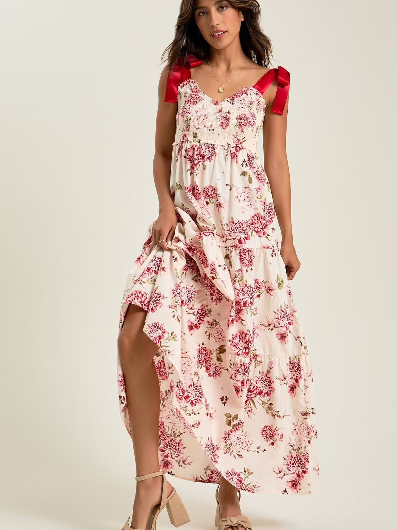 Bloom Sleeveless Floral Maxi Dress