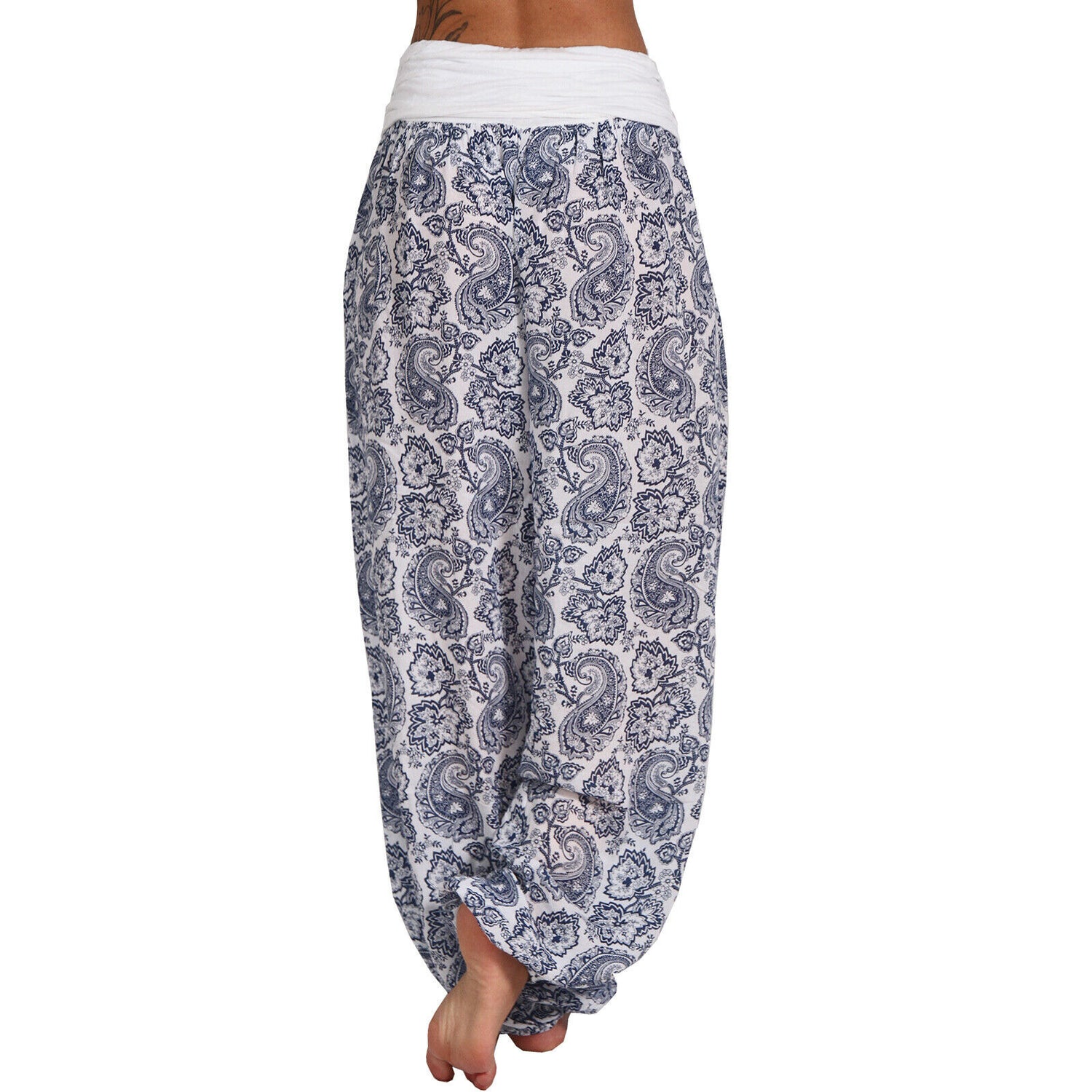 Silent Echoes Harem Wide-Leg Pants