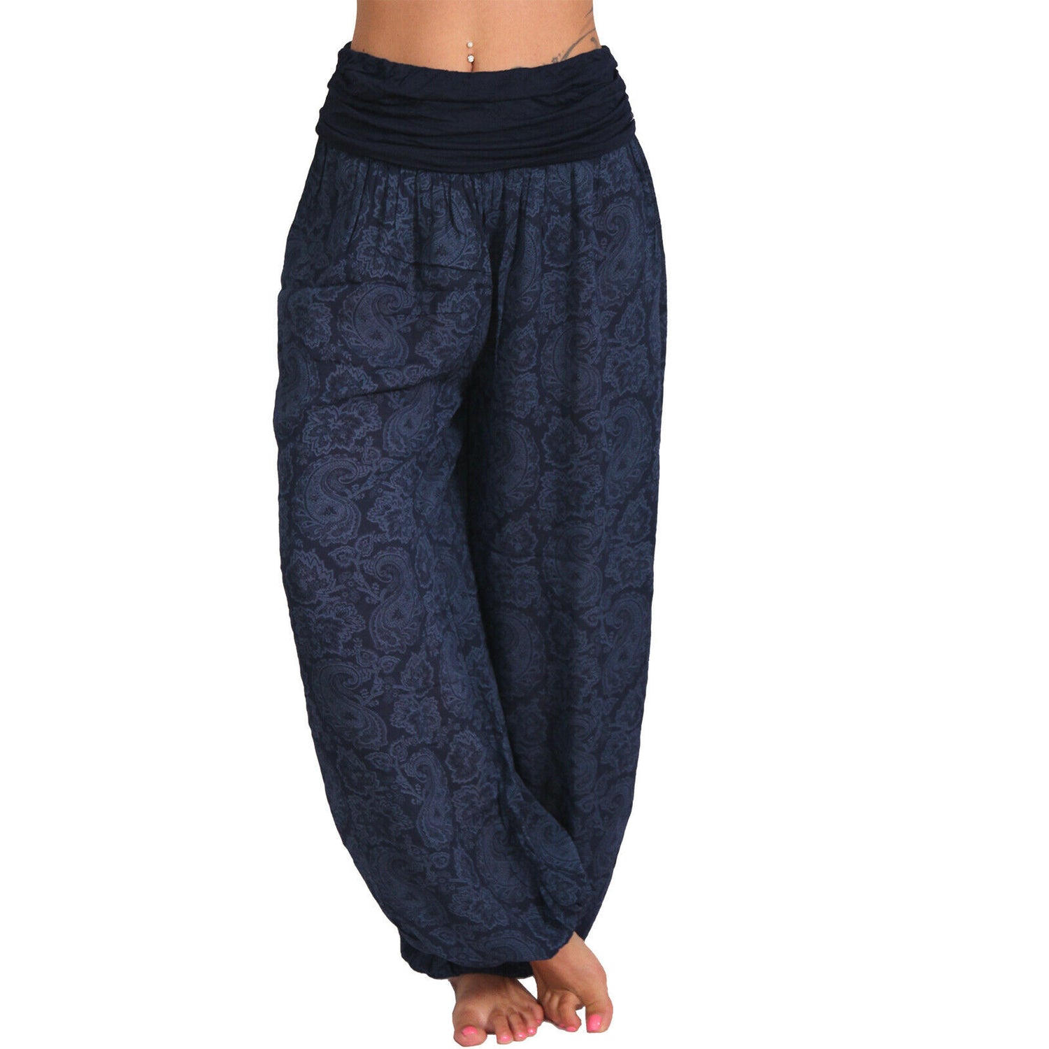 Silent Echoes Harem Wide-Leg Pants