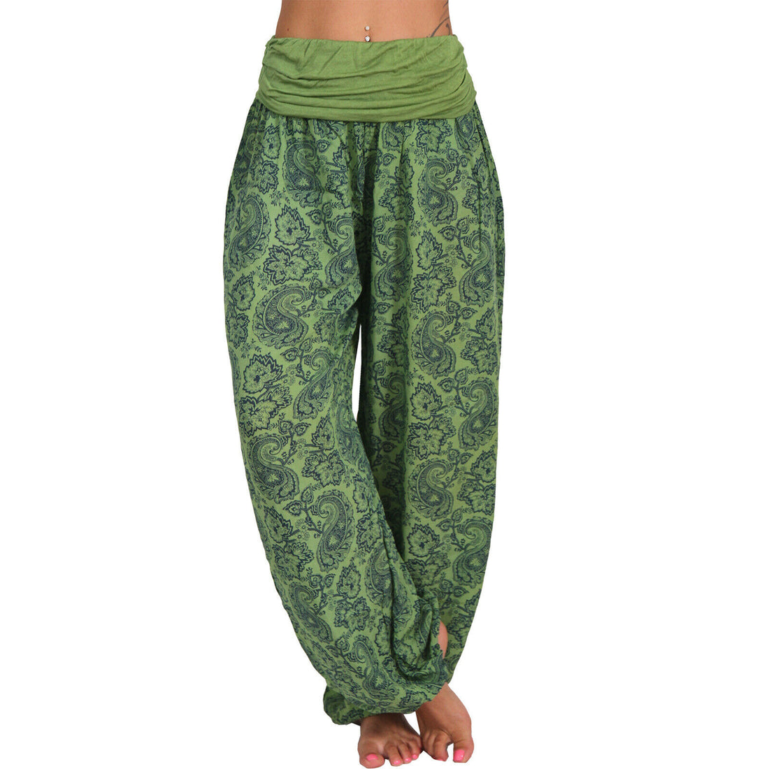 Silent Echoes Harem Wide-Leg Pants