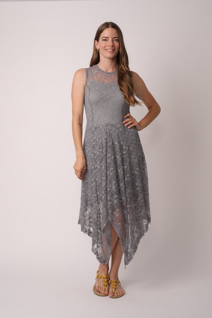 Layered Irregular Lace Bohemian Dress