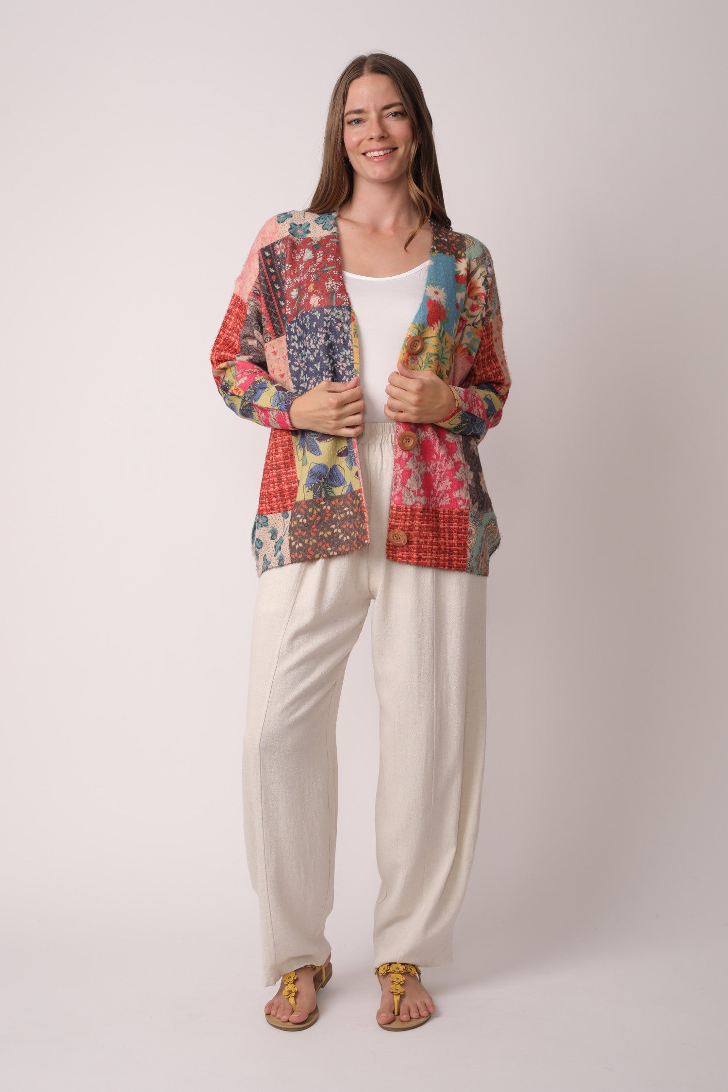 Hippie Dippie Patchwork Cardigan Sweater