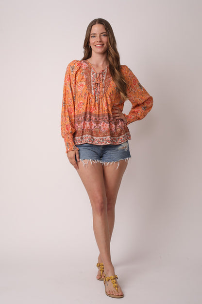 Luna Essence Bohemian Loose Fit Top
