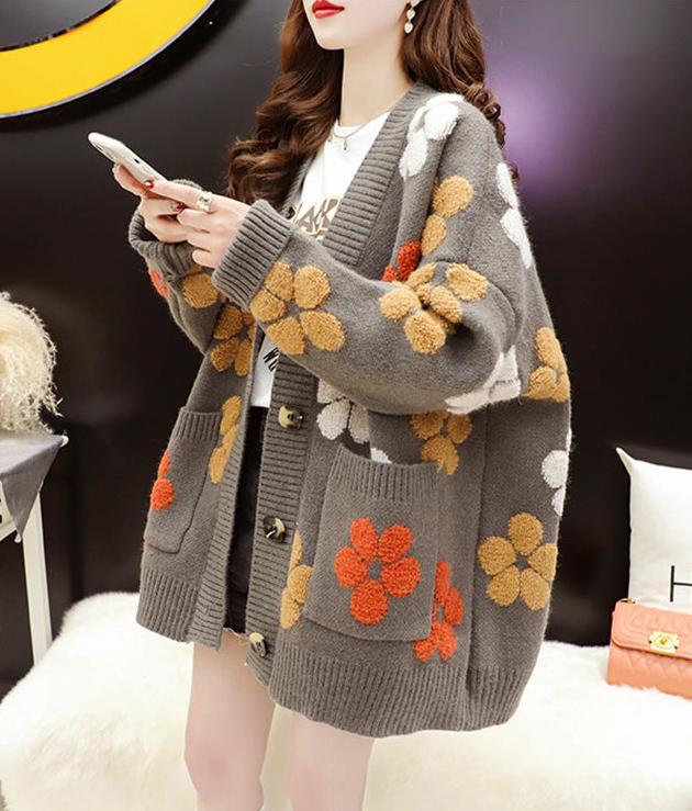 Silk Charm Floral Cardigan