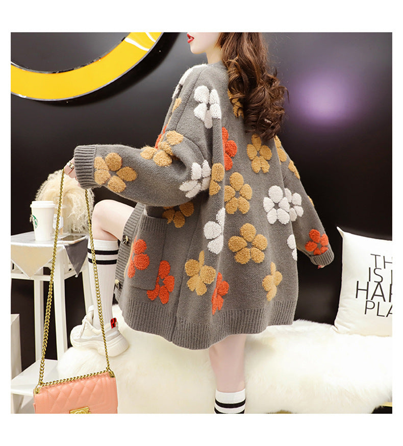 Silk Charm Floral Cardigan