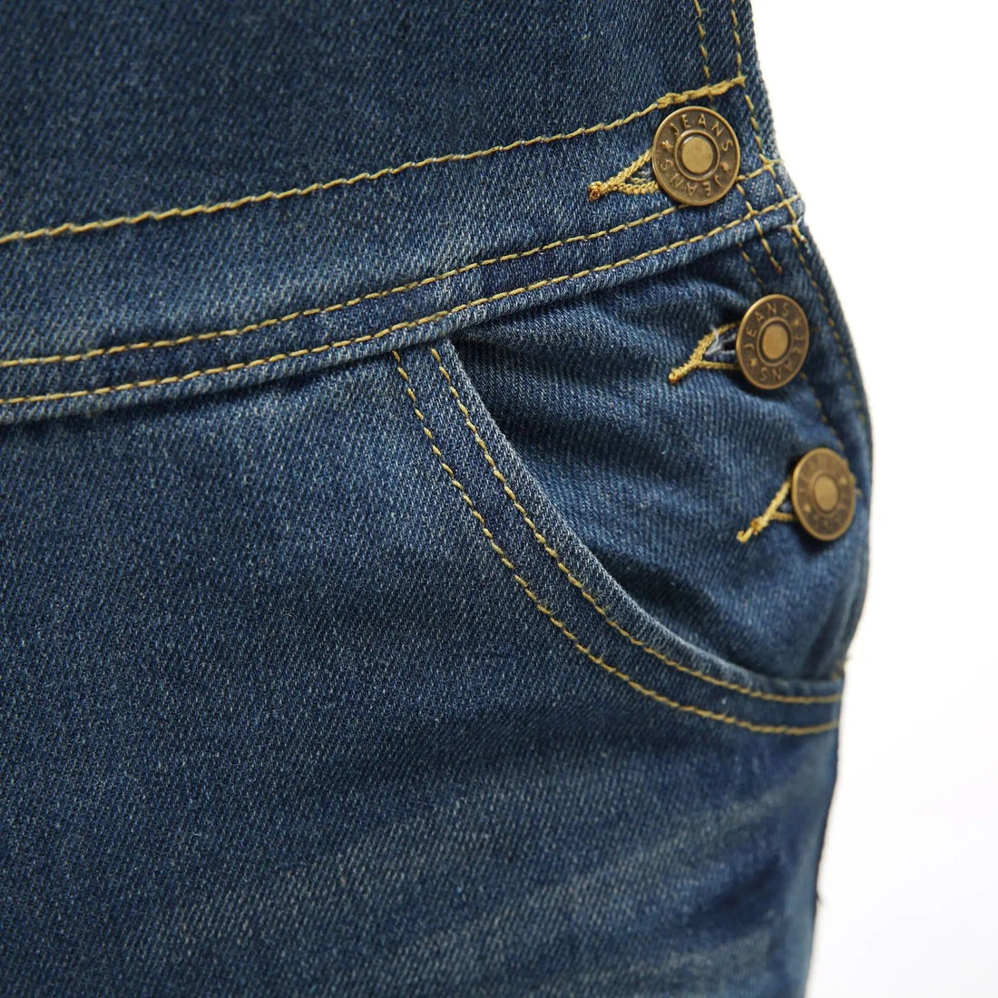 Buddha Trends Overalls Blue Denim Vintage Overall with Pockets