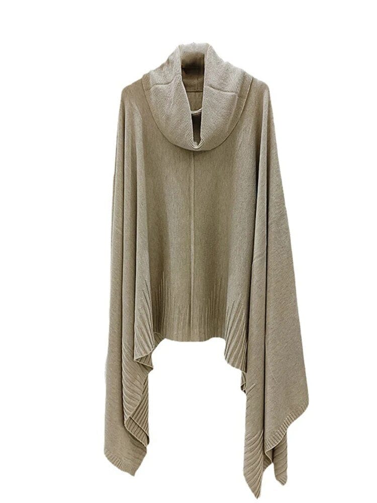 Buddhatrends Leana Asymmetrical Cowl Neck Sweater
