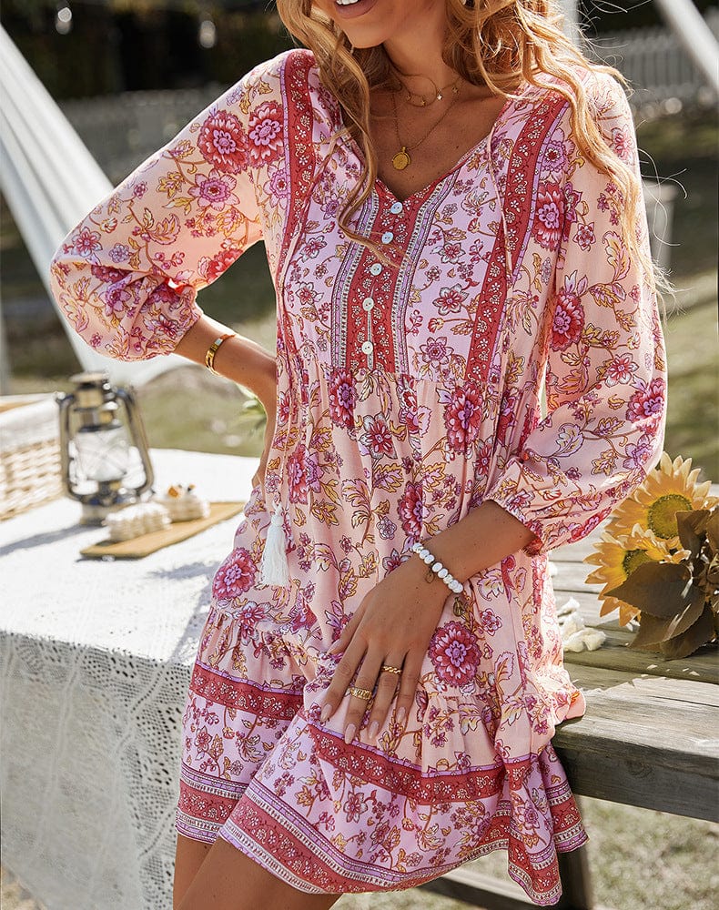 boho chic midi dresses Serene Chic Bohemian Midi Dress