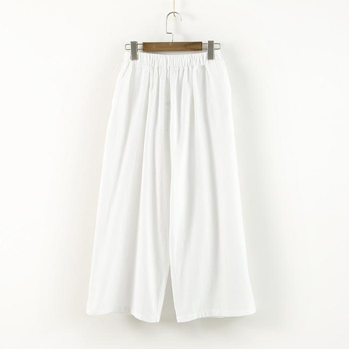 Buddha Trends 3/4 Length Cotton Linen Pants  | Zen