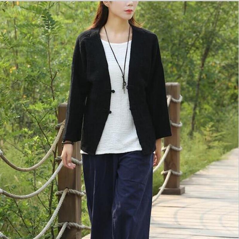Chinese Style Cotton Linen Blouse | Zen
