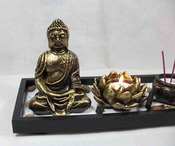 Buddha Trends Buddha Lotus Mini Zen Garden Kit