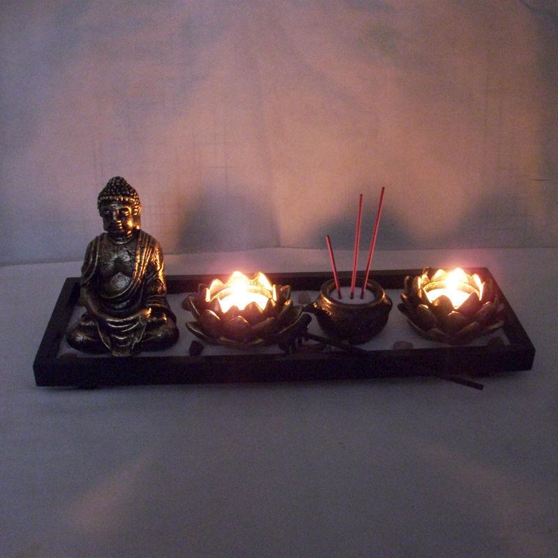 Buddha Trends Buddha Lotus Mini Zen Garden Kit