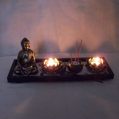 Buddha Trends Buddha Lotus Mini Zen Garden Kit