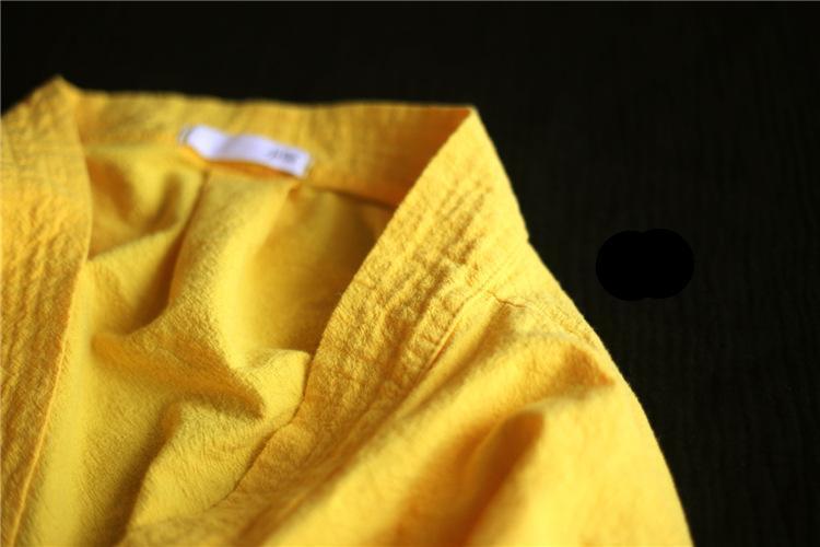 Buddha Trends Cardigans Long Linen Wrap Cardigan  | Zen