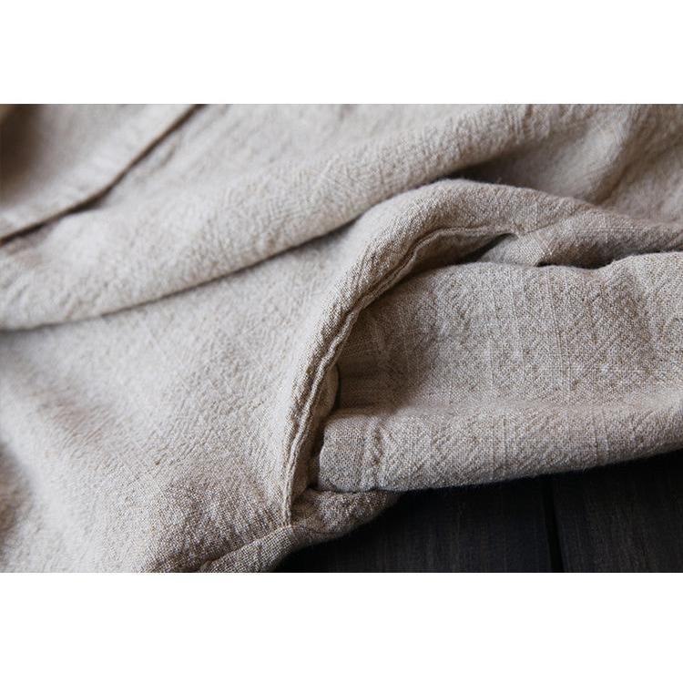 Cotton Linen Beige Cardigan  | Zen