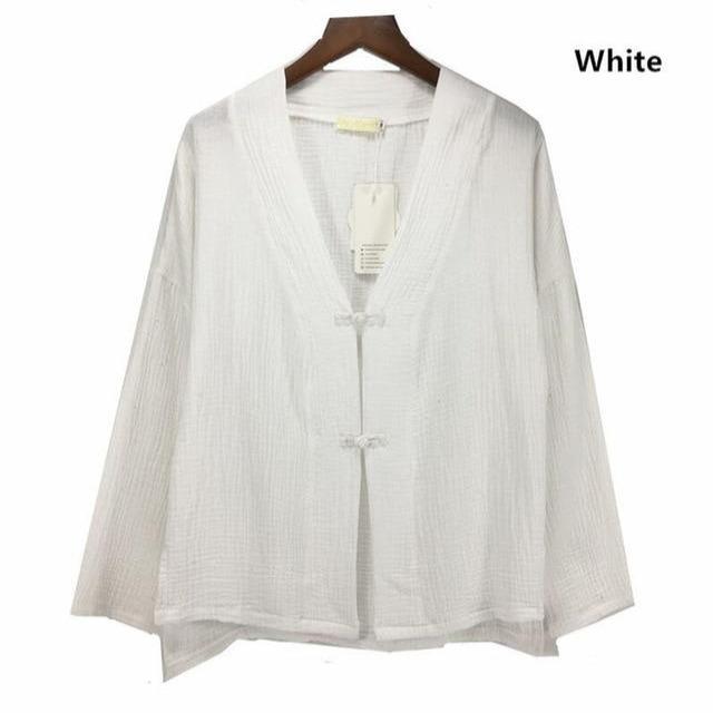 Chinese Style Cotton Linen Blouse | Zen