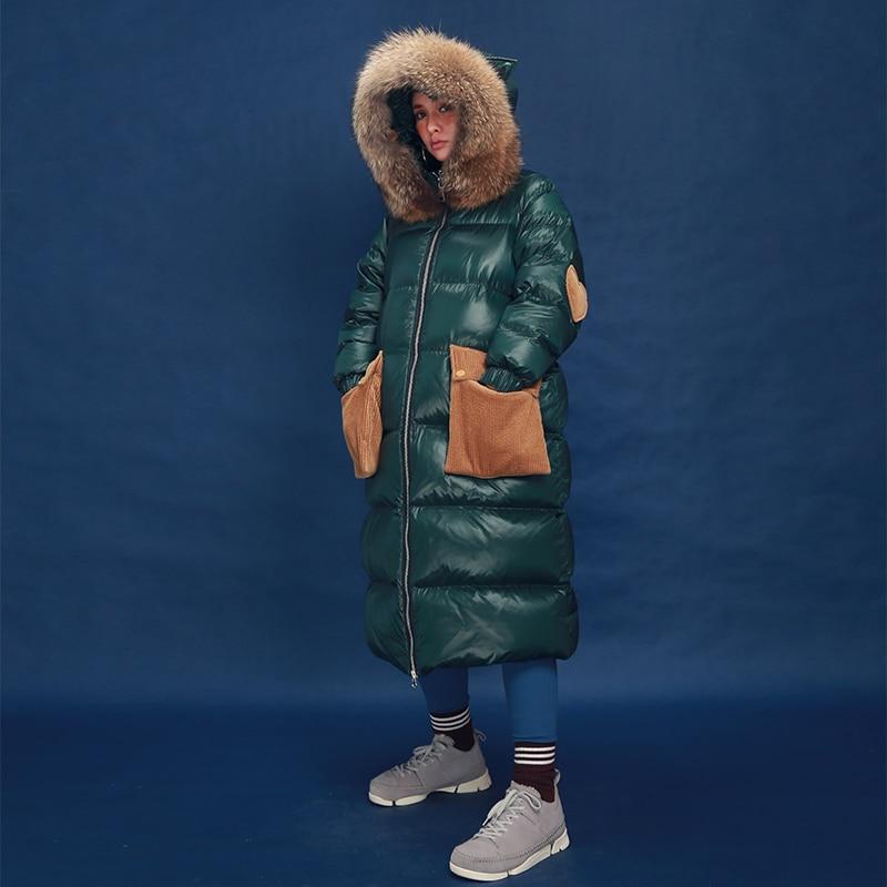 Buddha Trends Coats Green / S Cat Ears Novelty Long Patchwork Parka