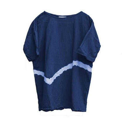 Buddha Trends Dark blue / One Size Vintage Casual Tie-Dye T-shirt | Zen