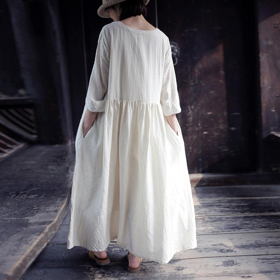 Buddha Trends Dress Beauty Dream White Maxi Dress  | Zen