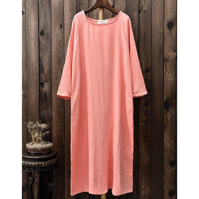 Casual Cotton Maxi Dress  | Zen