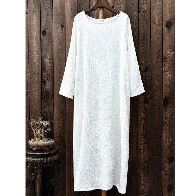 Casual Cotton Maxi Dress  | Zen