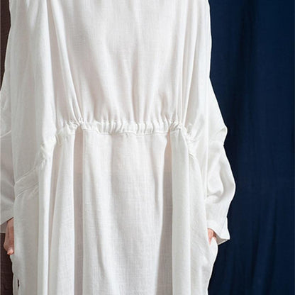 Buddha Trends Dress Drawstring Empire Waist Maxi Dress  | Zen