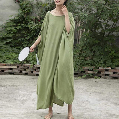 Buddha Trends Dress Dress / One Size Zen Casual Cotton Robe | Lotus