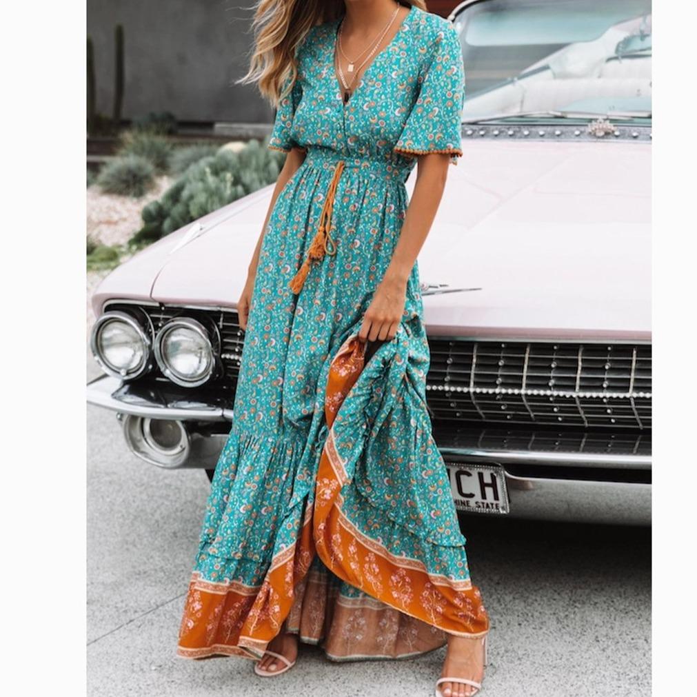 Prosperity Retro Chic Maxi Dress