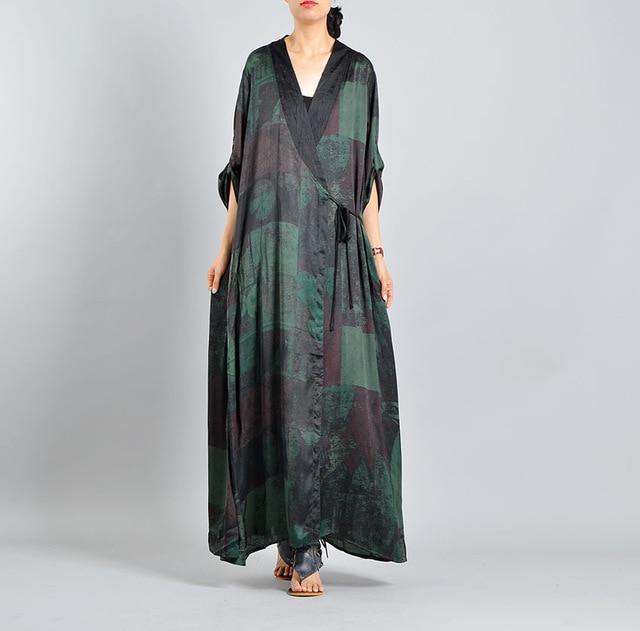 Buddha Trends Dress Green / One Size Skye Nature Inspired Wrap Dress | Nirvana