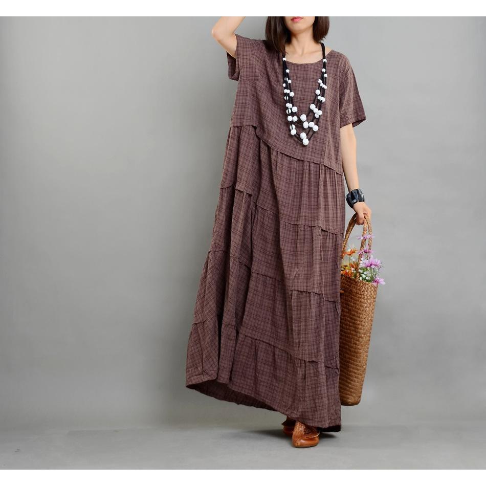 Buddha Trends Dress Loose Cotton and Linen Dress | Nirvana