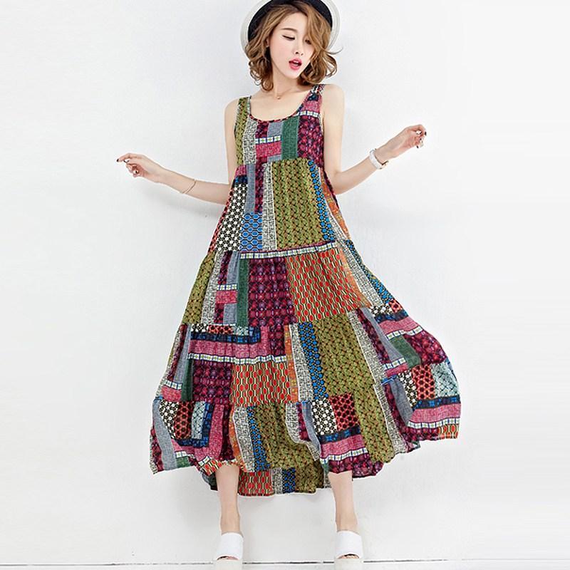 Hippie patchwork dress best sale