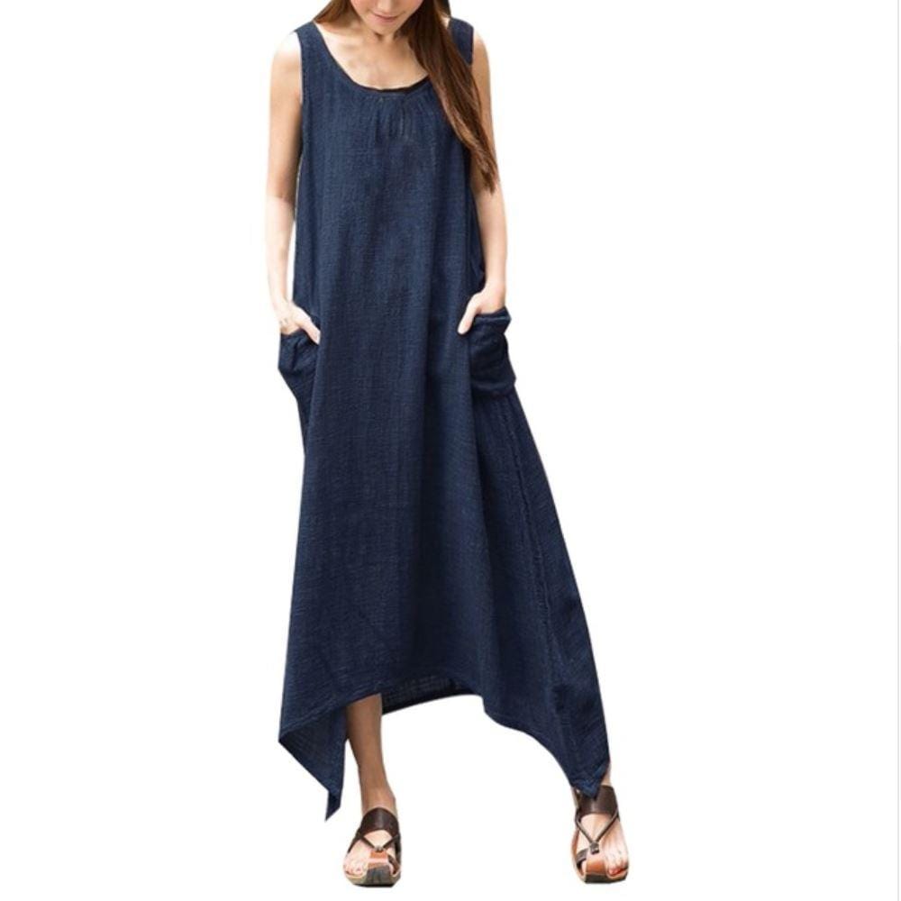 Casual Sleeveless Maxi Dress  | Zen