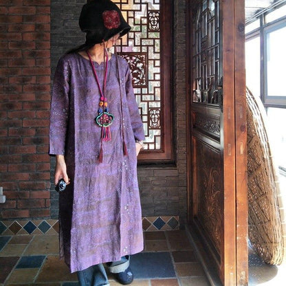 Vintage Purple Ramie Tunic | Hippie