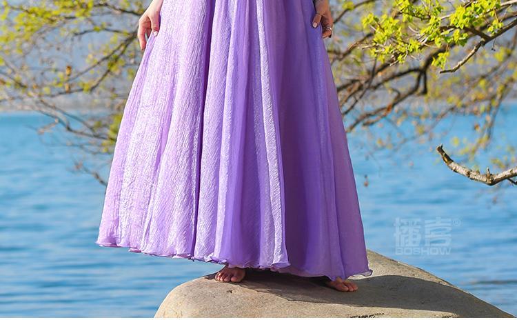 Purple Chiffon Skirt