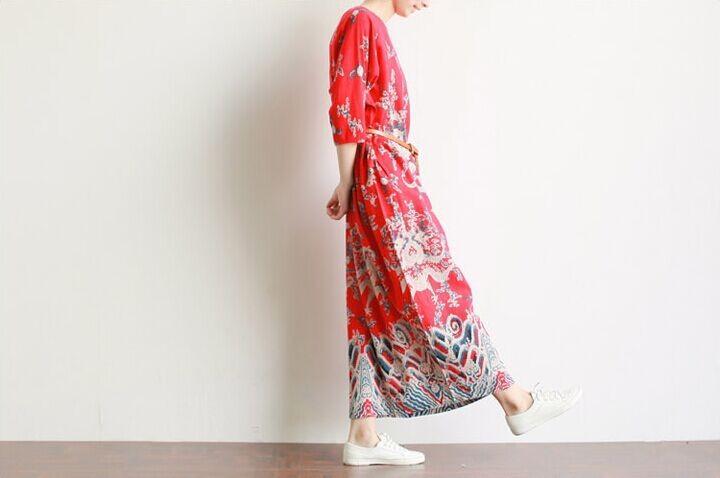 Linen Dresses With Dragon Designs