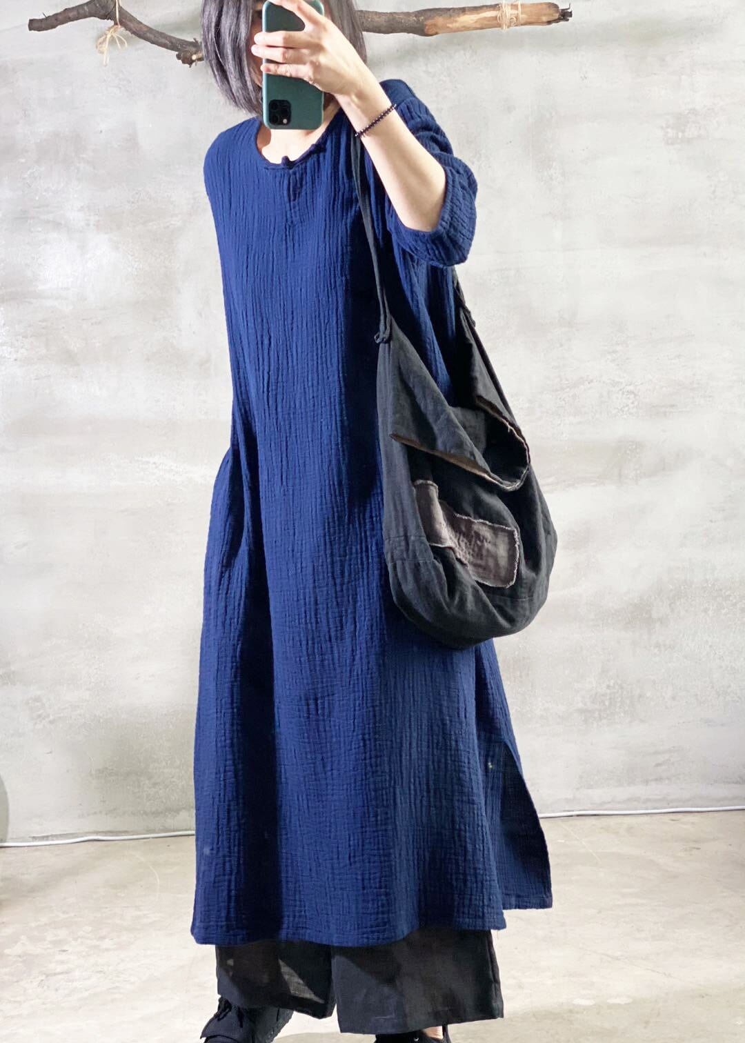 Buddha Trends Dress Vibrant Long Sleeve Maxi Dress  | Zen