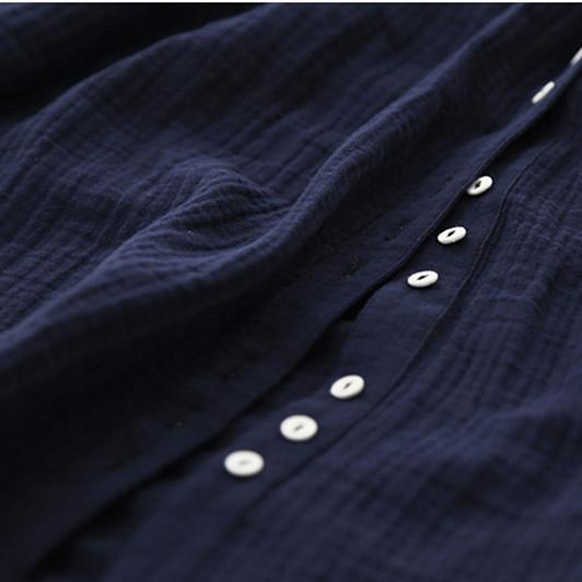 Vintage Casual Cotton Linen Dress  | Zen