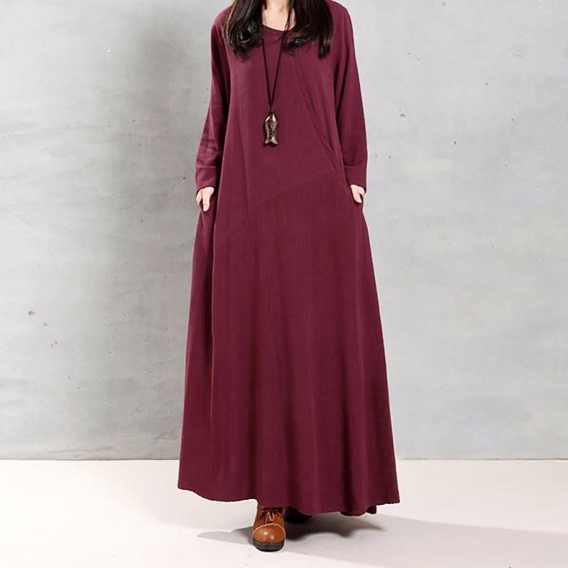 Buddha Trends Dress Vintage Oversized Plus Size Loose Dress  | Zen