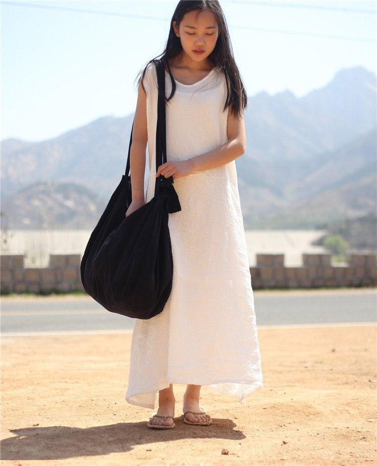 Buddha Trends Dress White / One Size Zen Casual Tank Maxi Dress  | Zen