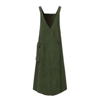 Buddha Trends Dresses Army Green / 5XL Street Aesthetics Overall Dress