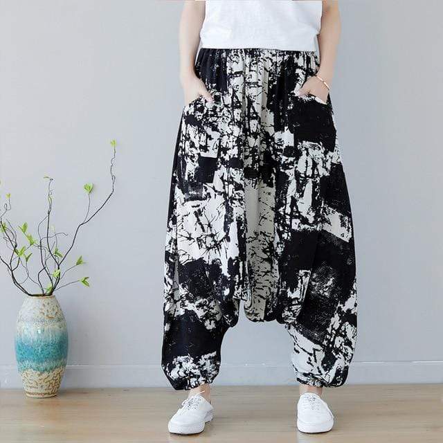 Abstract Art Inspired Harem Pants – Buddhatrends