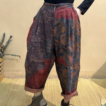 Buddha Trends Harem Pants Abstract Linen Harem Pants