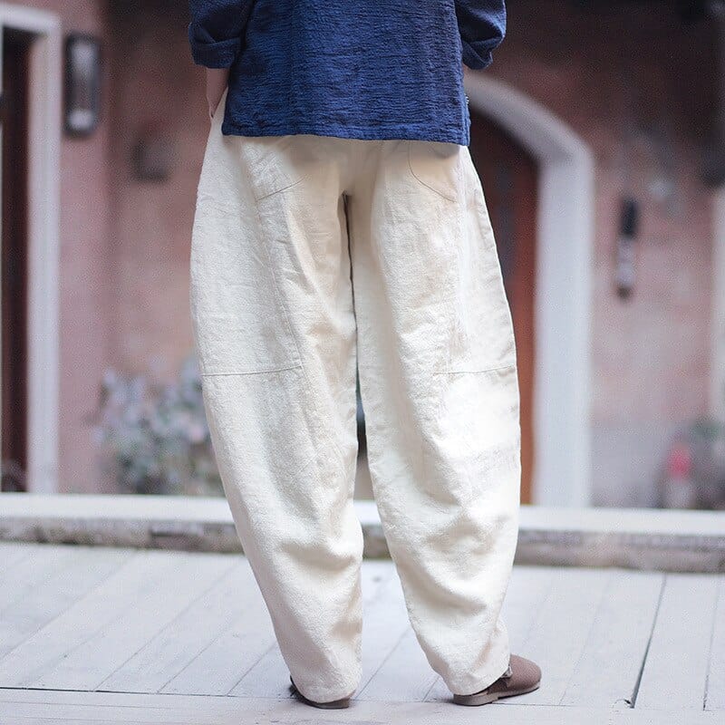 Buddha Trends Harem Pants Boyfriend Cotton Pants  | Zen