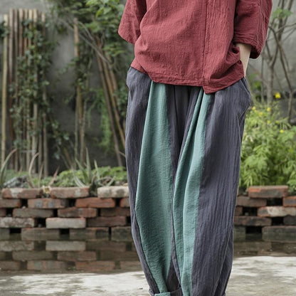 Buddha Trends Harem Pants Gradient Colors Linen Harem Pants  | Lotus