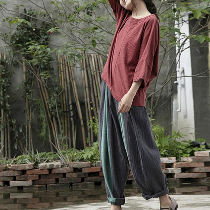 Buddha Trends Harem Pants Gradient Colors Linen Harem Pants  | Lotus